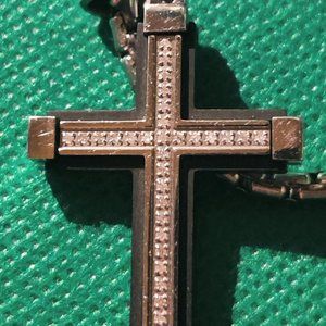1/6 Carat Cross Necklace